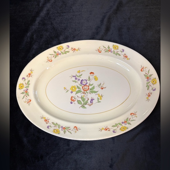 paden city pottery company Other - Vintage Oval Serving Platter Made By Paden City Pottery Company